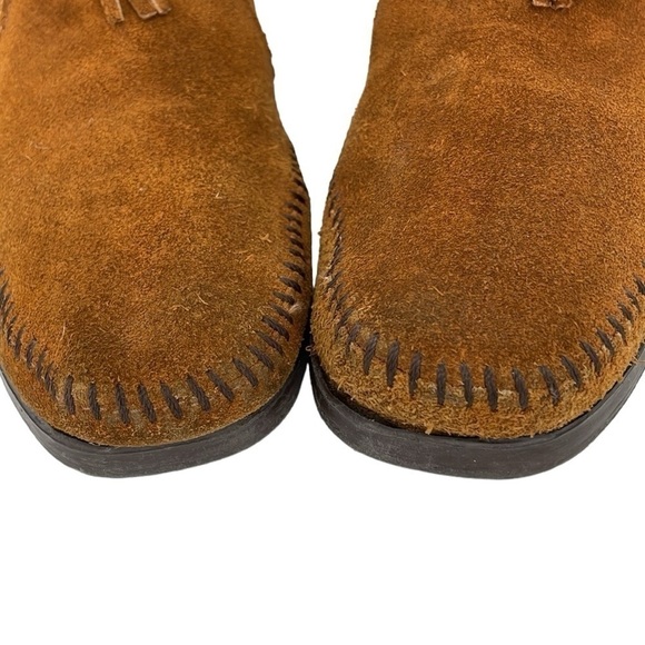 Minnetonka Moccasins Women's 8 Brown Suede Leather Moccasins Ankle Boots Shoes - Picture 15 of 15